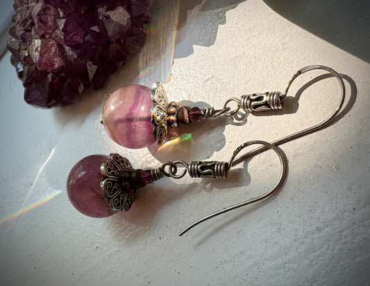 Agraciada Earrings - Fluorite