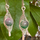 Emocionante Earrings - Purple and Green Fluorite