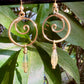 Favorecida Earrings - Fluorite, wire-wrapped