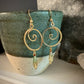 Favorecida Earrings - Fluorite, wire-wrapped