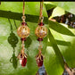 Floreciente Earrings - Faceted Garnet