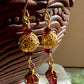 Floreciente Earrings - Faceted Garnet