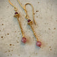 Majestuosa Earrings - Garnet and Strawberry Quartz