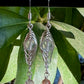 Sobresaliente Earrings - Rose Quartz and Cherry Quartz Herringbone Wrap