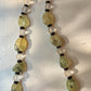 Kaone Necklace - Prehnite (Grade A) with Vintage Glass