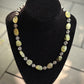 Kaone Necklace - Prehnite (Grade A) with Vintage Glass