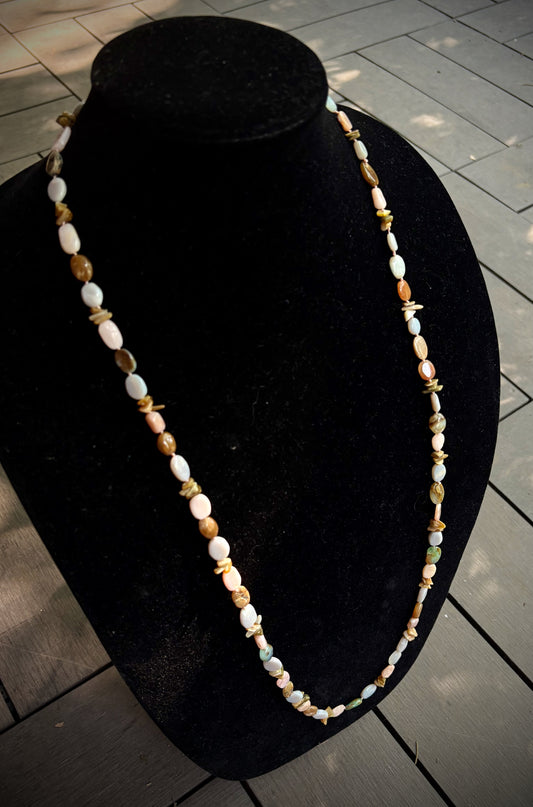 Mara Necklace - Peruvian and Tajikistan Opal