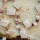 Ammis Necklace - Carved Rose Quartz, Cherry and Strawberry Quartz