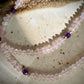 Odione Necklace -Rose Quartz and Amethyst