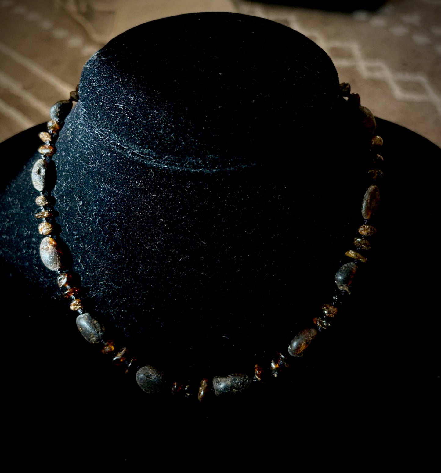 Ambrosia Necklace - Raw Cognac Baltic Amber