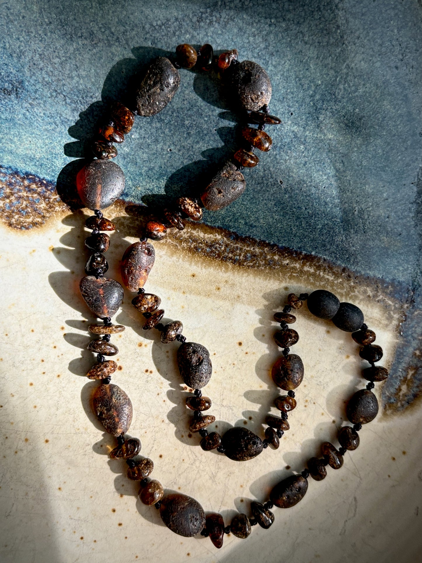 Ambrosia Necklace - Raw Cognac Baltic Amber