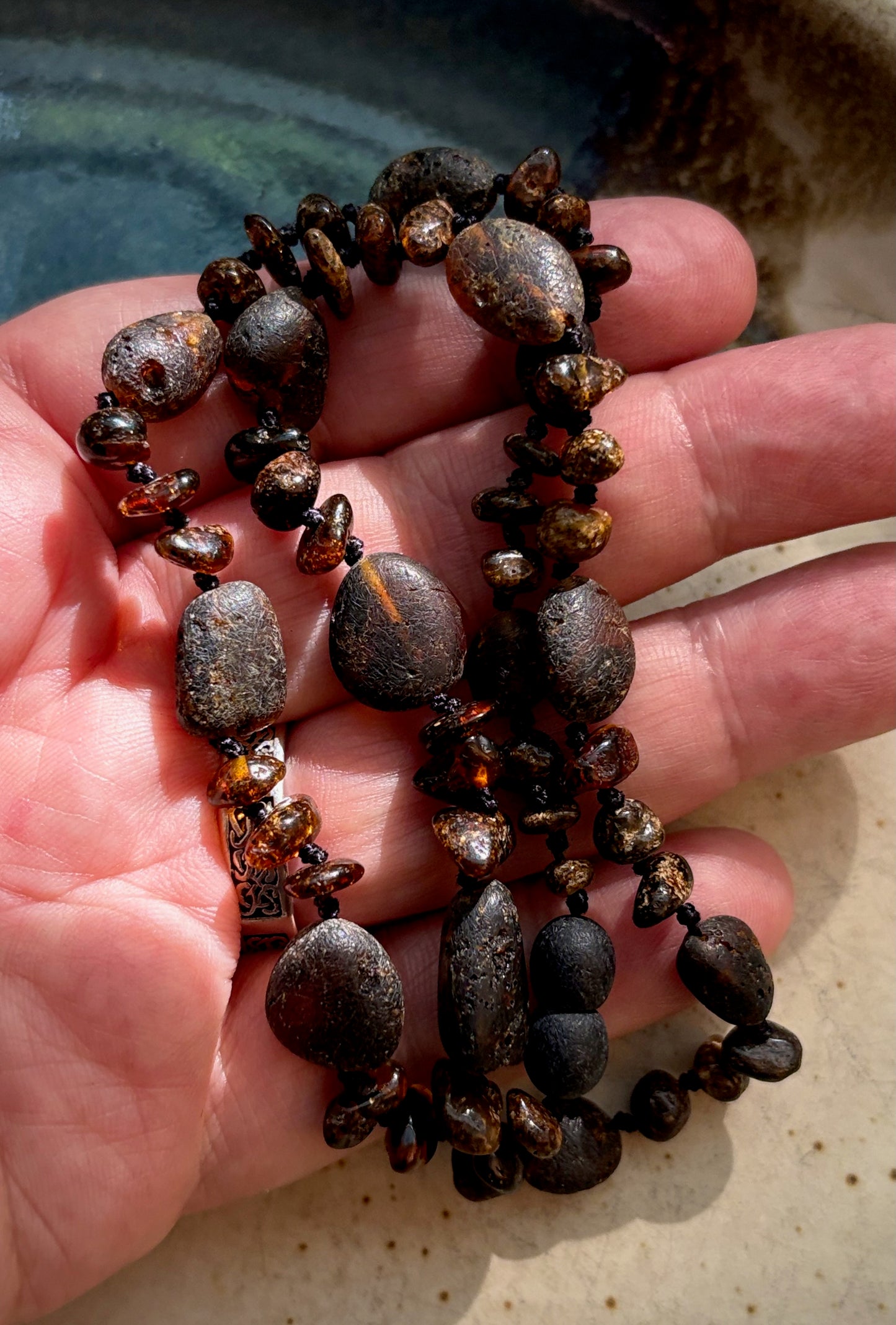 Ambrosia Necklace - Raw Cognac Baltic Amber