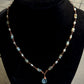 Tiara Necklace - Chalcedony, Pearl, and Amazonite on Wire Wrapped Copper