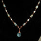 Tiara Necklace - Chalcedony, Pearl, and Amazonite on Wire Wrapped Copper