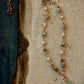 Tiara Necklace - Chalcedony, Pearl, and Amazonite on Wire Wrapped Copper