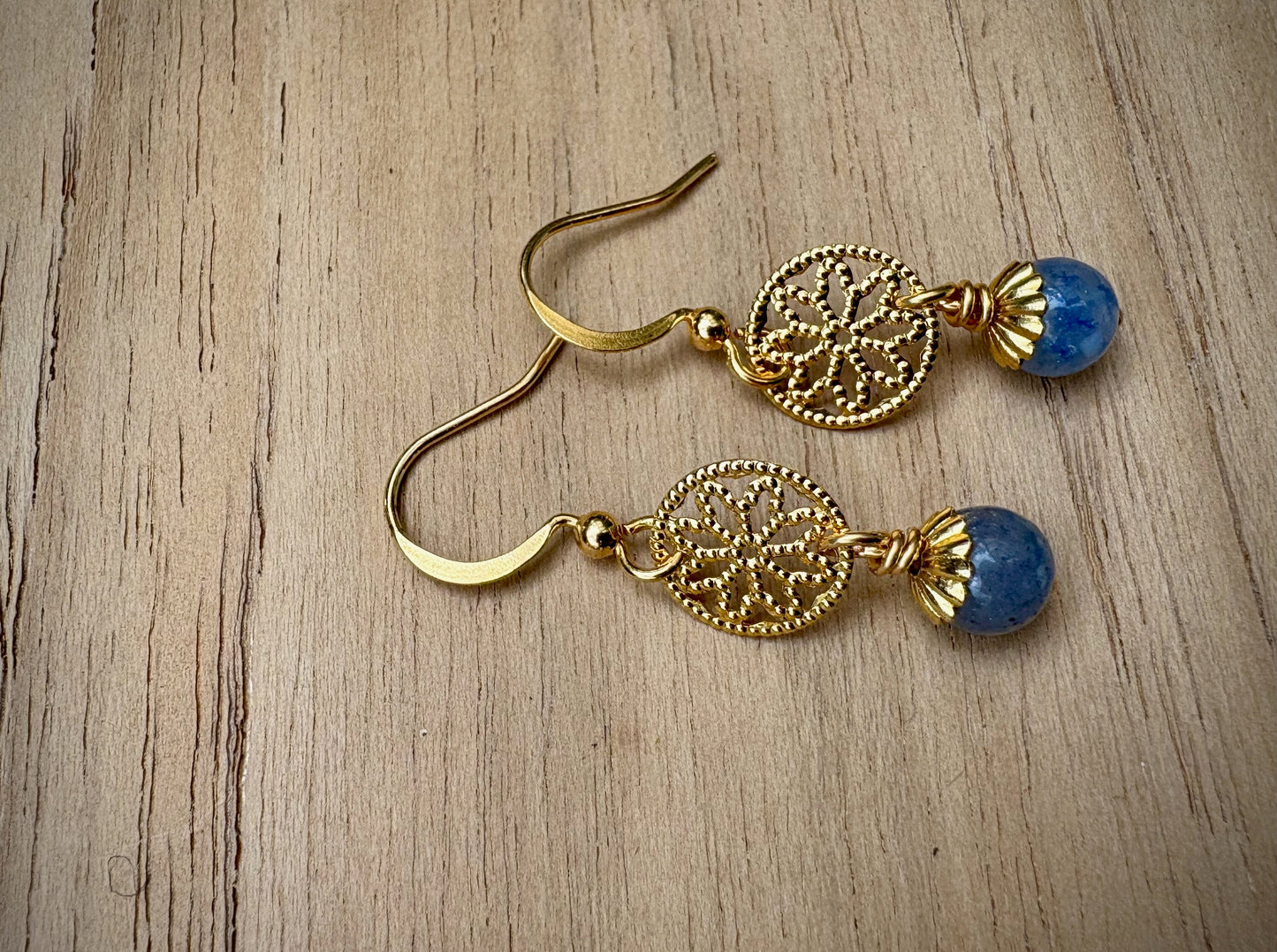 Serendipia Earrings - Blue Aventurine