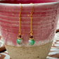 Estupenda Earrings - Fluorite and Crystal Drops