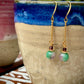 Estupenda Earrings - Fluorite and Crystal Drops