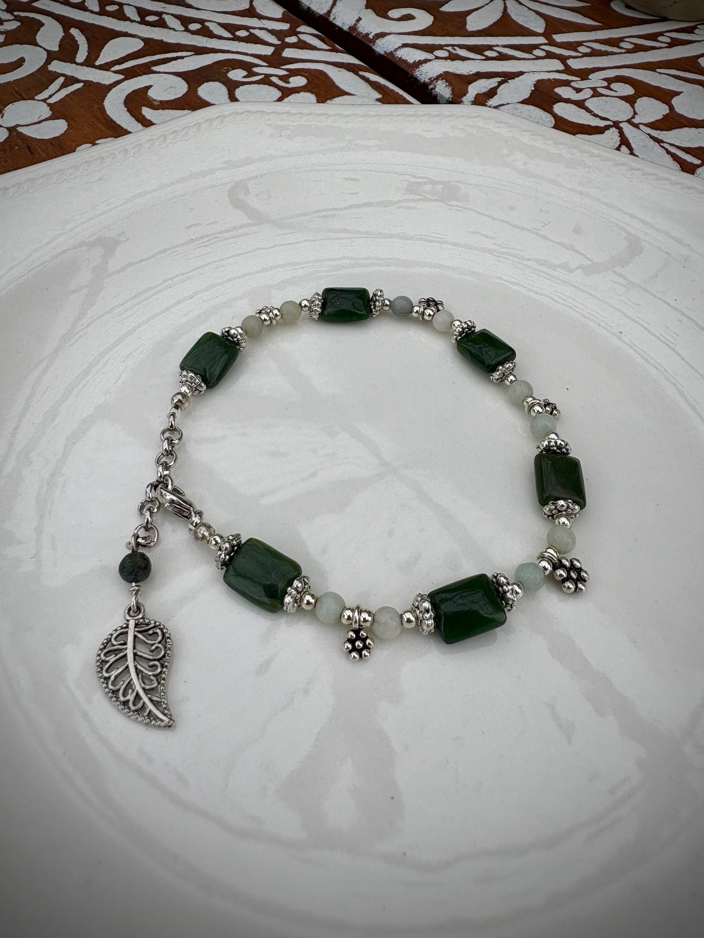 Heila Bracelet - Jade and Amazonite