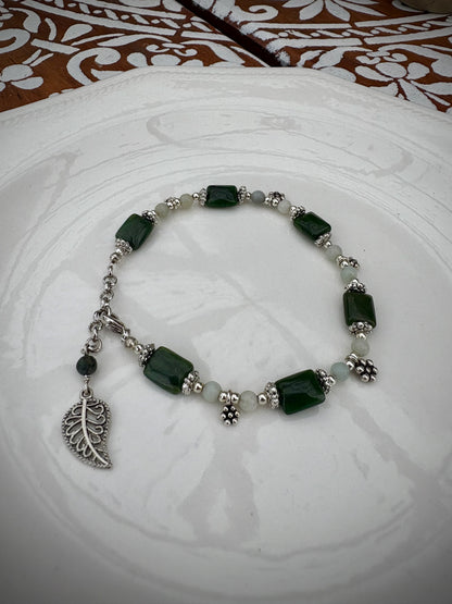 Heila Bracelet - Jade and Amazonite