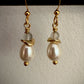 Lisa Earrings - Pearl and Labradorite