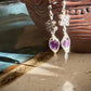 Coraje Earrings - Faceted Amethyst