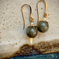 Maya Earrings - Labradorite and Pearl