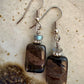 Catalina Earrings - Falcon's Eye and Labradorite
