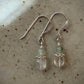 Tethyra Earrings - Moonstone and Fluorite