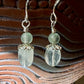 Tethyra Earrings - Moonstone and Fluorite