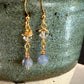 Pilar Earrings - Blue Aventurine and Crystal