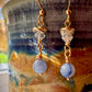 Pilar Earrings - Blue Aventurine and Crystal