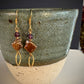 Amora Earrings - Pearl and Fluorite
