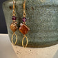 Amora Earrings - Pearl and Fluorite