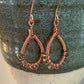 Ximena Earrings - Copper Wire Wrapped Glass Seed Beeds