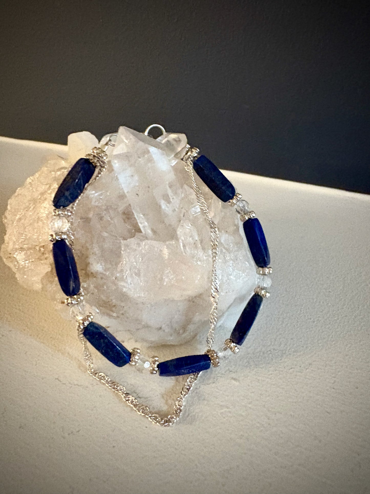 Fennara Bracelet - Lapis Lazuli and Pearl