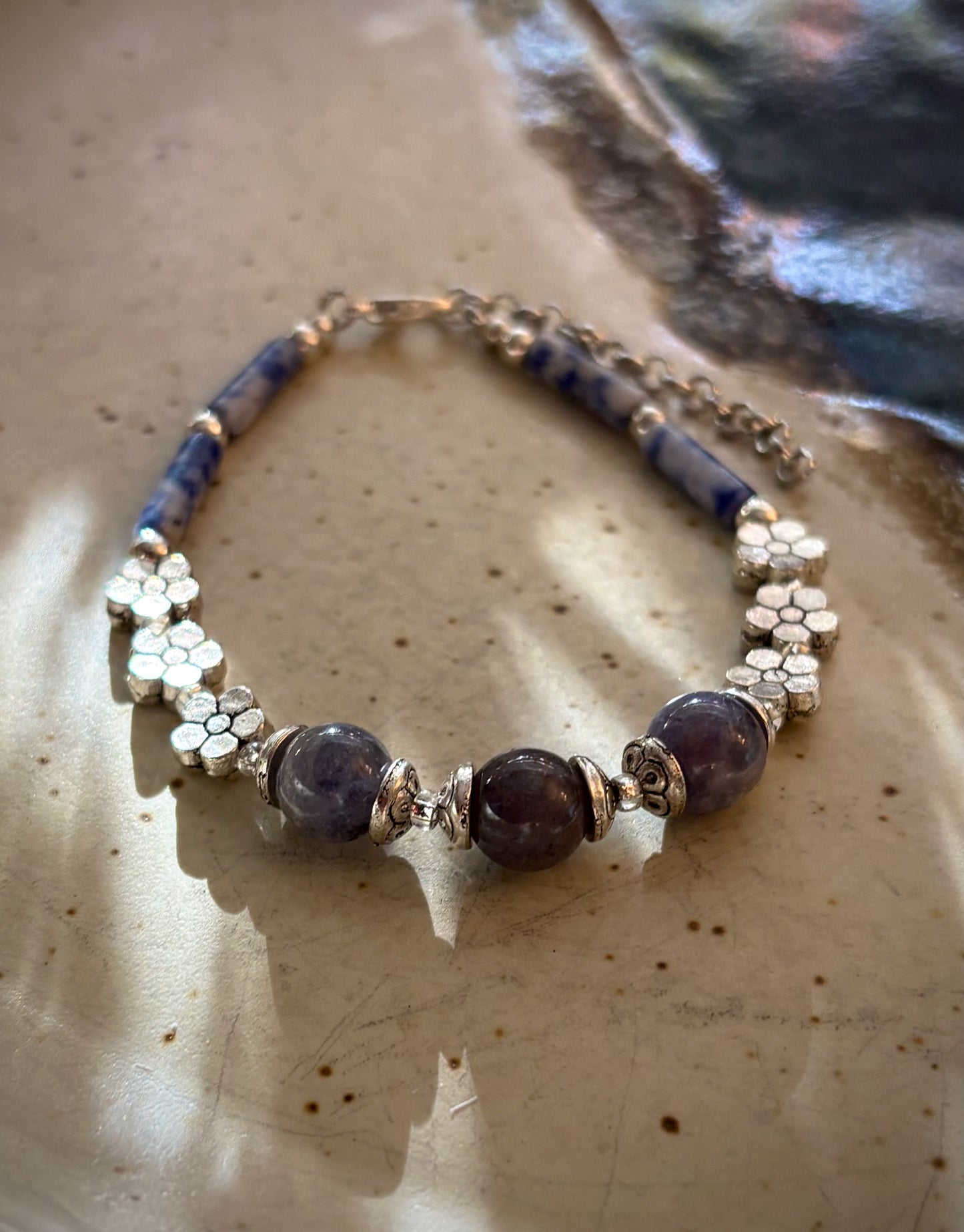 Antiope Bracelet - Iolite and Sodalite