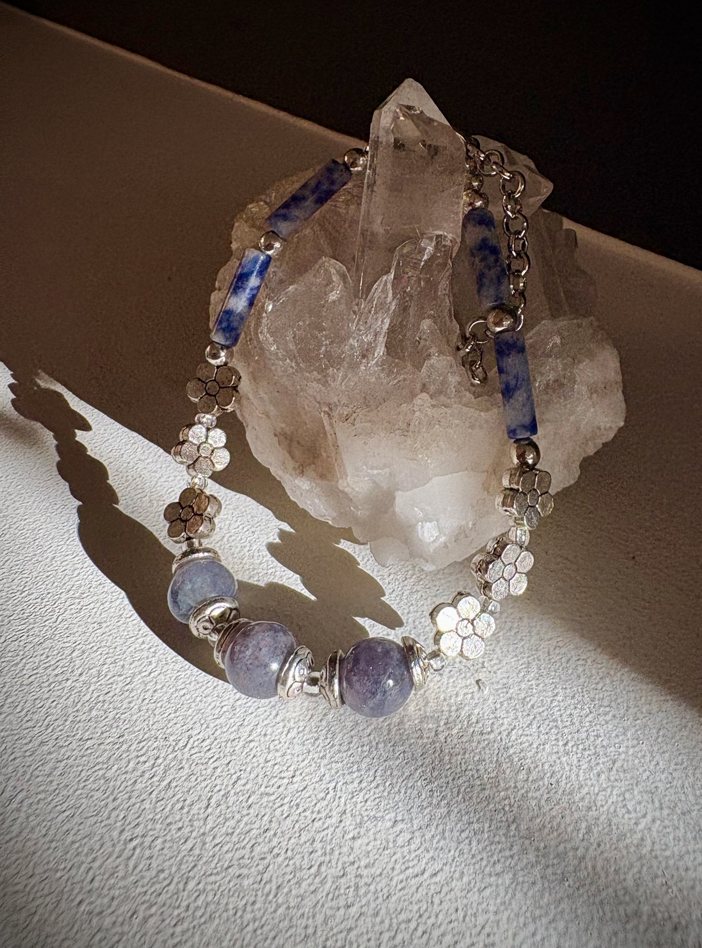 Antiope Bracelet - Iolite and Sodalite