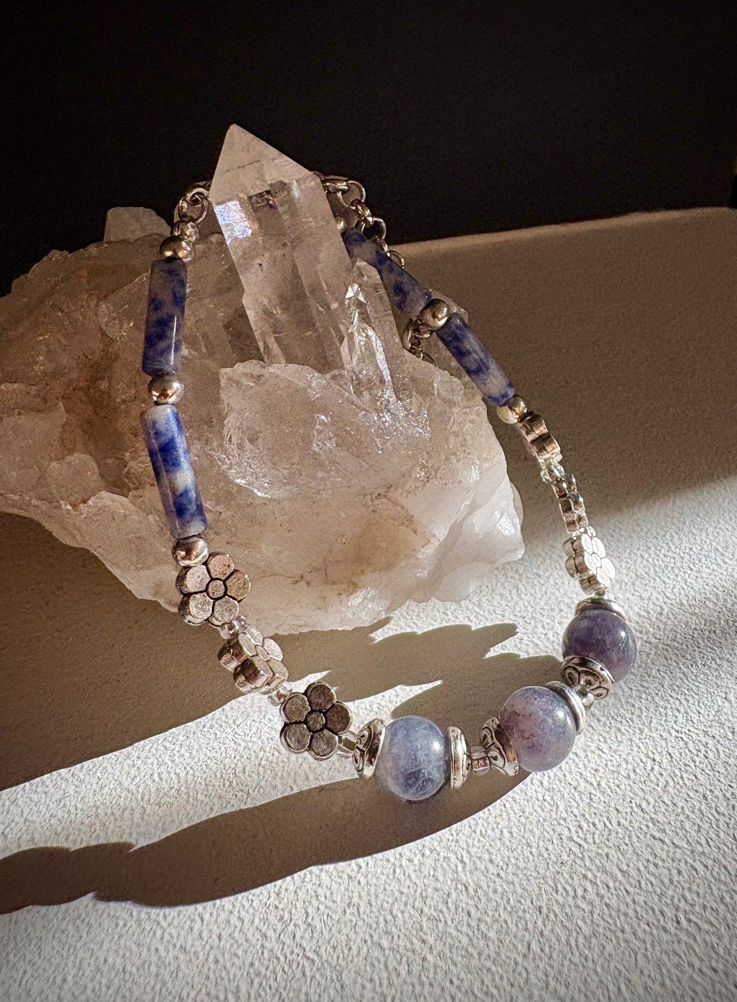 Antiope Bracelet - Iolite and Sodalite