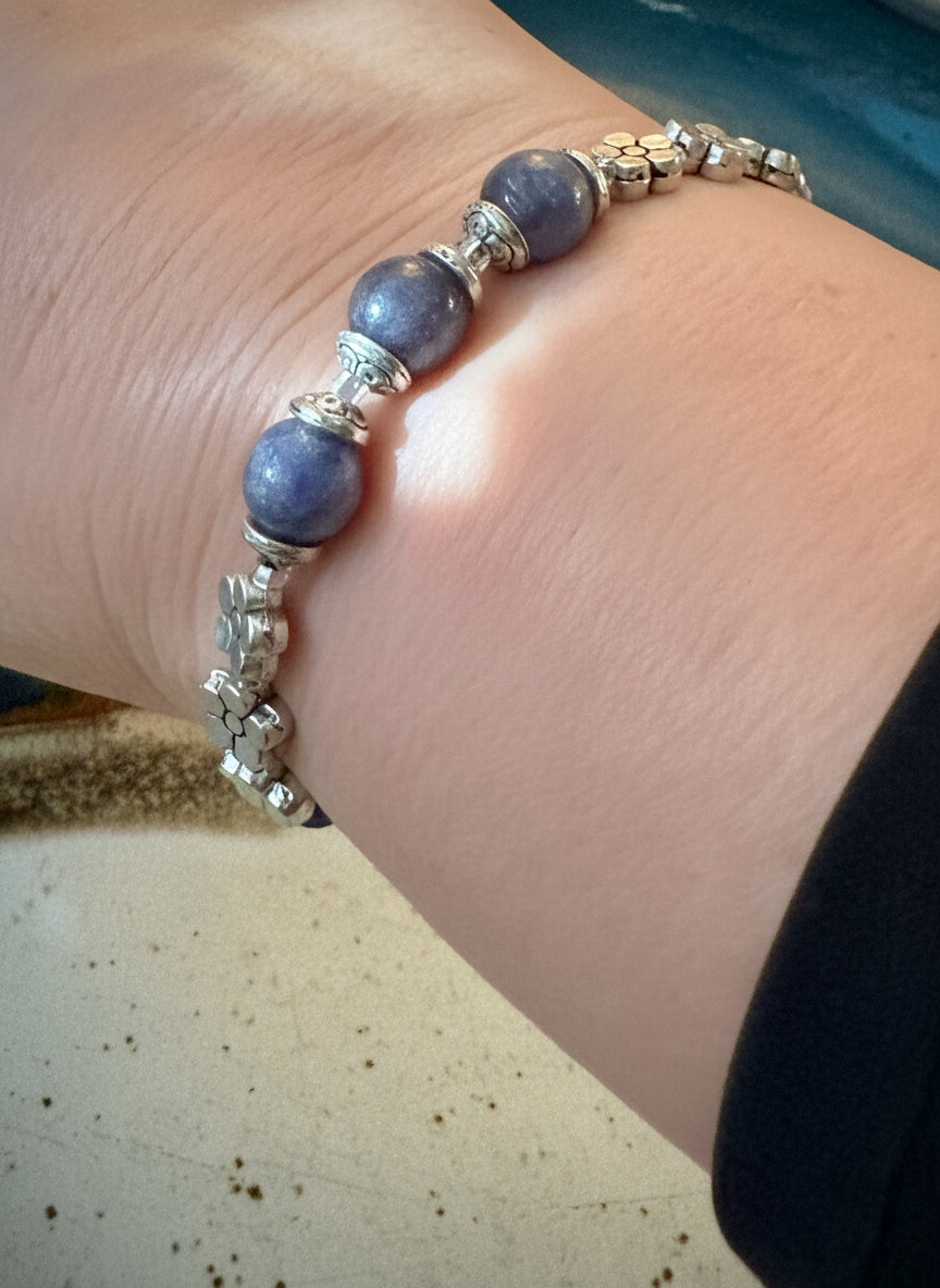 Antiope Bracelet - Iolite and Sodalite