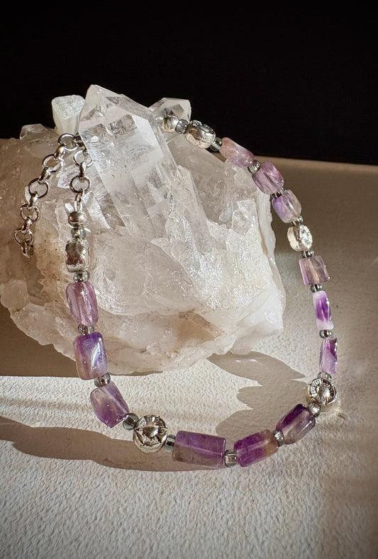 Chania Bracelet - Chevron Amethyst