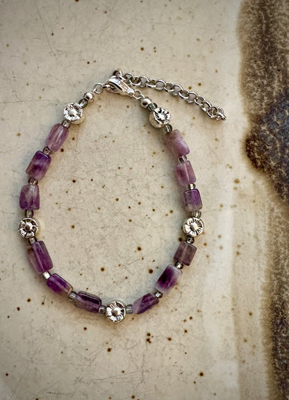 Chania Bracelet - Chevron Amethyst