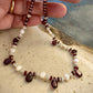 Nymelle Necklace - Garnet and Pearl