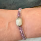 Lirael Bracelet - Milky Quartz, Amethyst, and Chrysoprase