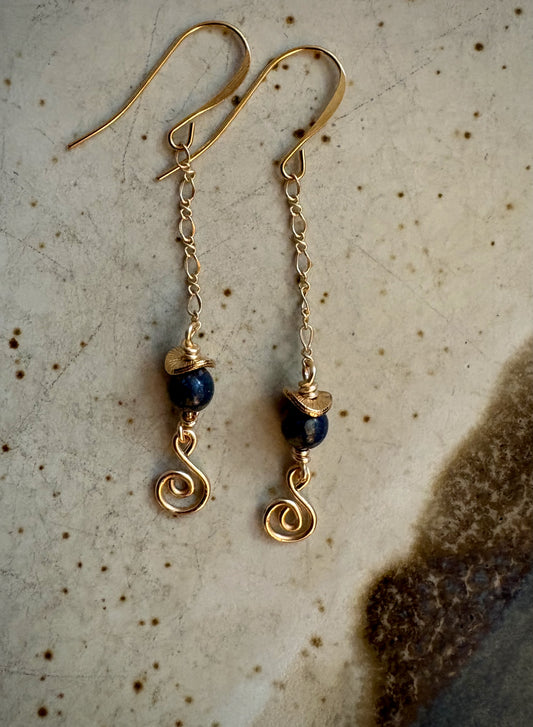 Triana Earrings - Lapis Lazuli