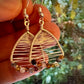 Nido Earrings - Garnet and Topaz