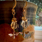 Abeja Earrings - Faceted Citrine with Bees