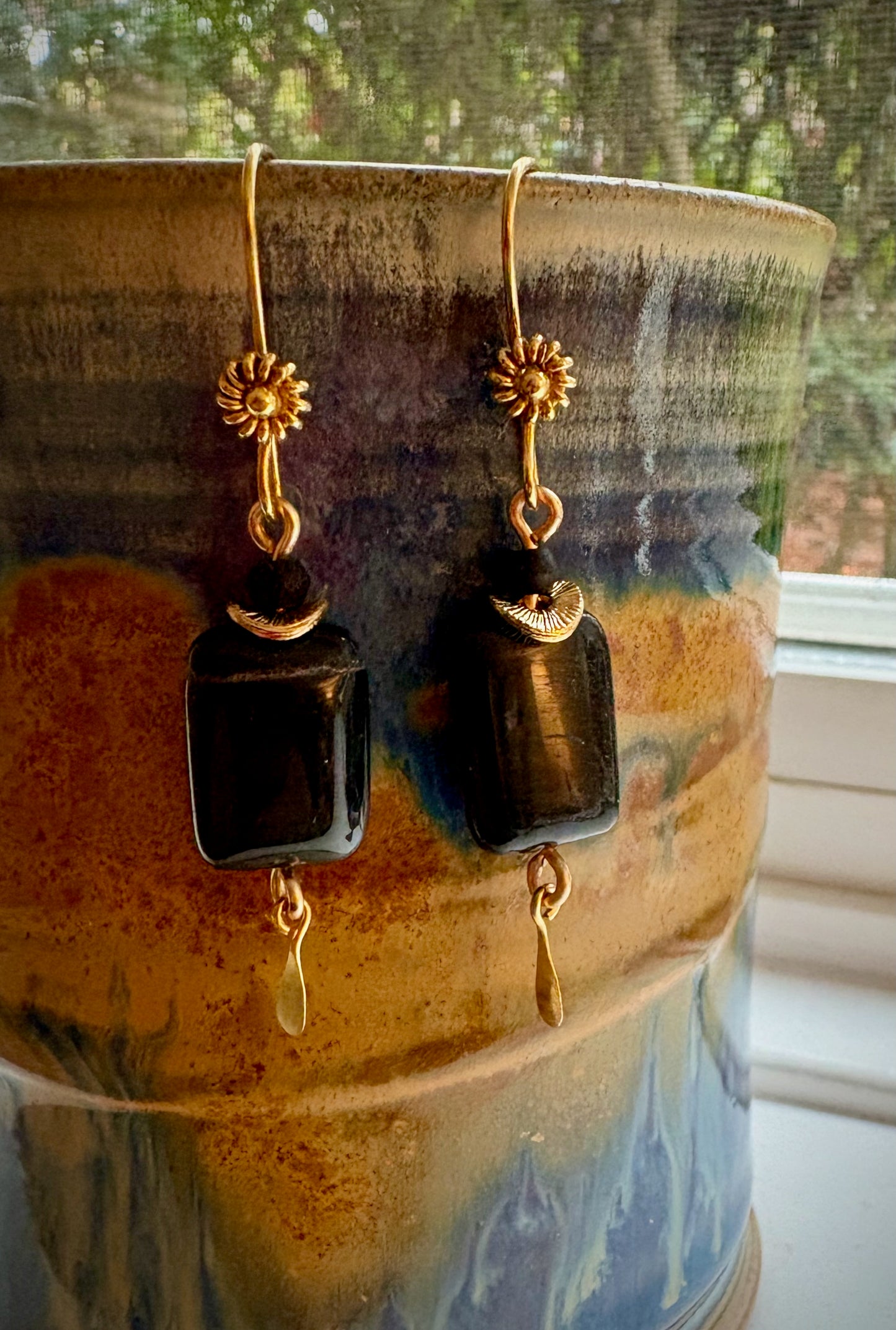 Olympia Earrings - Falcon's Eye