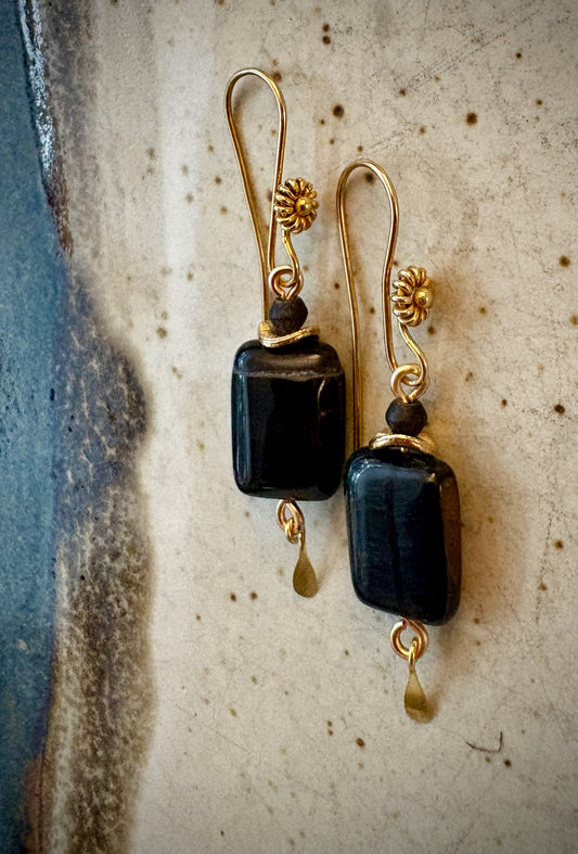 Olympia Earrings - Falcon's Eye