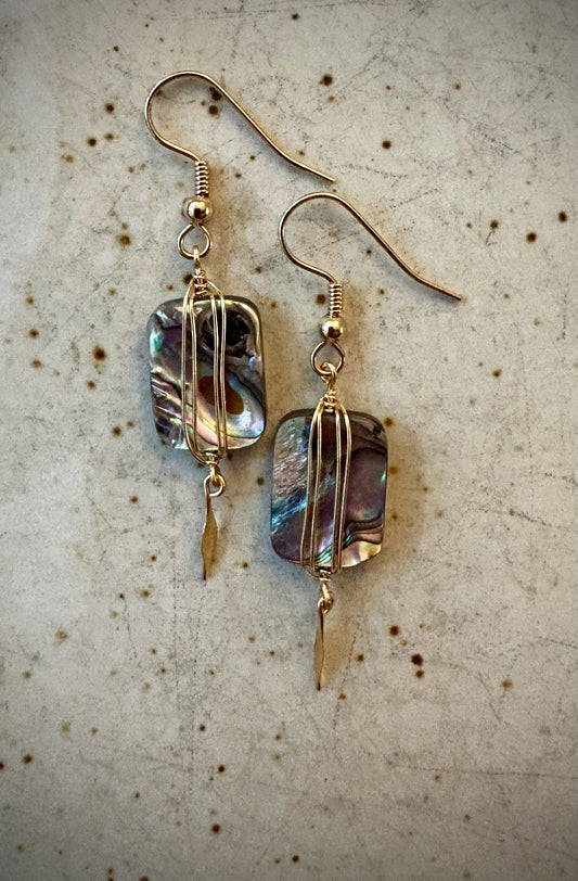 Alfonsina Earrings - Abalone Shell